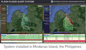 System installed in Mindanao Island, the Philippines