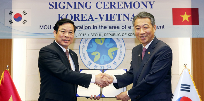 Korea and Vietnam Sign an MOU on E-Government Cooperation