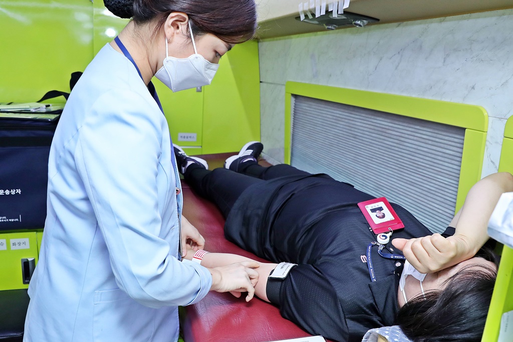 코로나19 위기극복 동참을 위한 3차 '단체헌혈' 진행