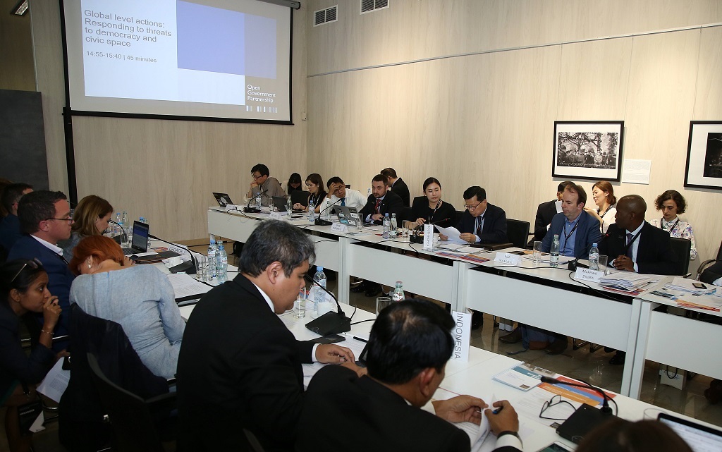 Vice Minister Shim Bo-kyun attended the OGP Ministerial Steering Committee Meeting, held in Tbilisi, Georgia on July 17, and shared Korea’s policies and platforms to facilitate communication and engagement with citizens such as “Open Communication Forum,” which brings real policies changes.