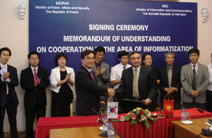Korea-Vietnam MOU on Cooperation in the area of Information (August 7, 2009)