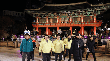 윤호중 행안부 장관, 연말연시 인파관리대책 현장점검