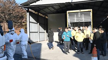 김광용 재난안전관리본부장, 동물위생시험소 고병원성 AI 방역 현장 점검