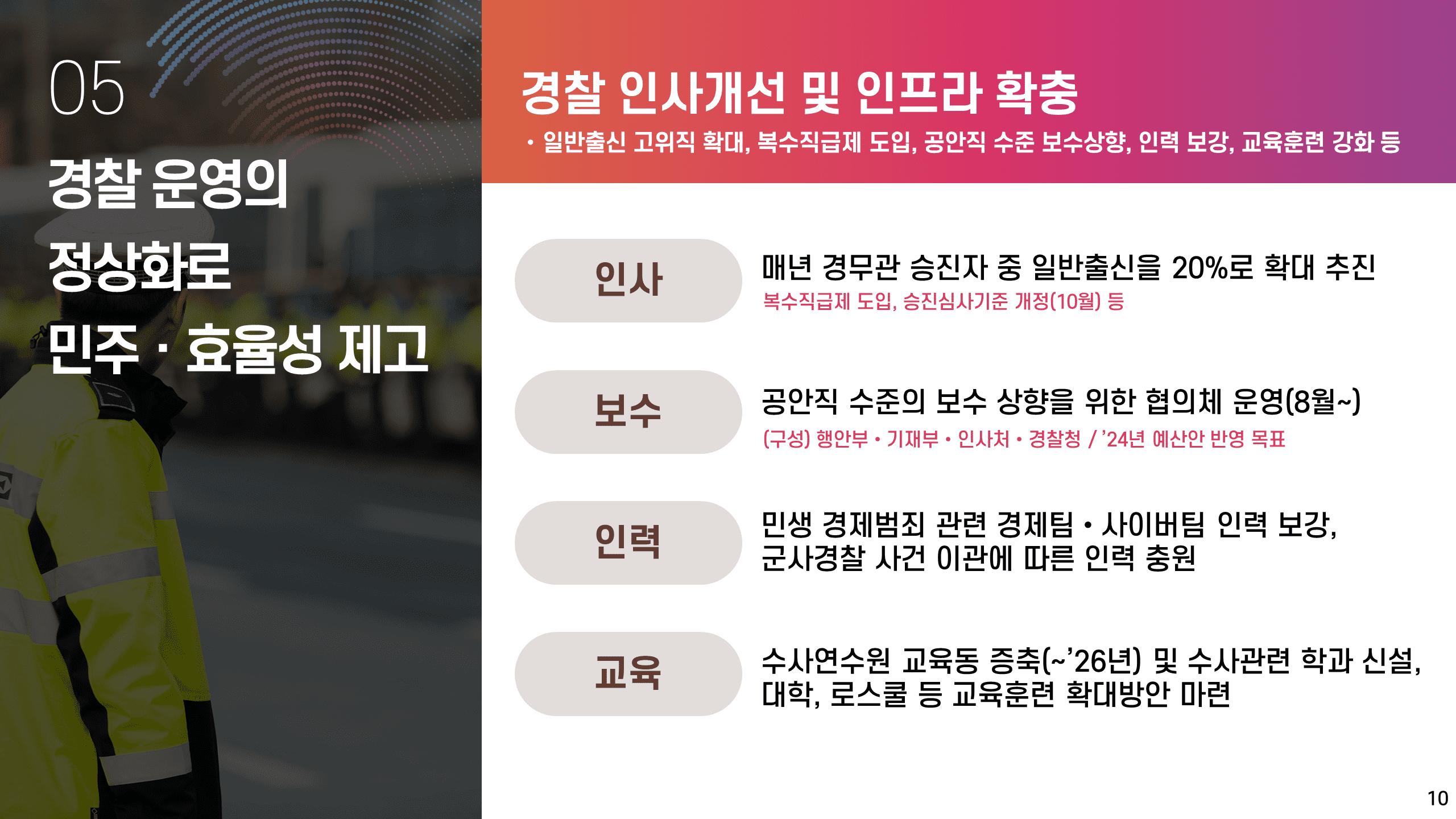 국민안전2 : 재난안전관리체계를 혁신하여 국민안전을 확보하겠습니다.