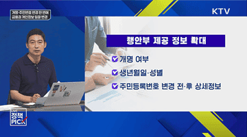 개명·주민번호 변경 한 번에 금융권 개인정보 일괄 변경